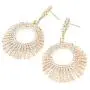 Sparkly Rhinestone Chandelier Drop Statement Earrings - Bridal Wedding Crystal Cubic Dangles Cascade, Teardrop, Fringe Tassel, Waterfall Duster Party Studs