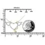 DAOCHONG Two-Tone 925 Sterling Silver Devil Heart with Wings Pendant Necklace for Women Girls Halloween Gift DAOCHONG Two-Tone 925 Sterling Silver Devil Heart with Wings Pendant Necklace for Women Girls Halloween Gift