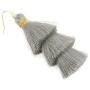 Bohemian Multi Tassel Statement Earrings - Lightweight Silky Tiered Layer Thread Fringe, Chandelier Duster Dangles Plaid, Snake Print Leather
