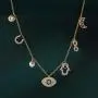 sloong 925 Sterling Silver Evil Eye Necklace Hamsa Hand Necklace 14K Gold Plated Dainty Necklace White Blue Cz Pendant Necklace for Women Girls sloong 925 Sterling Silver Evil Eye Necklace Hamsa Hand Necklace 14K Gold Plated Dainty Necklace White Blue Cz Pendant Necklace for Women Girls
