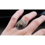 Oakky Mens 316L Stainless Steel Native American Indian Chief Headdresses Skull Biker Ring Punk