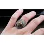 Oakky Mens 316L Stainless Steel Native American Indian Chief Headdresses Skull Biker Ring Punk