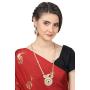 Touchstone Indian Bollywood Handcrafted Traditional Royal Mughal Kundan Polki Meenakari Enamel Colorful Wedding Designer Jewelry Long Necklace Set in Gold and Silver Tone for Women.
