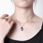 ATTA GEMS Purple Amethyst Pendant Necklace for Women 925 Sterling Silver Natural Gemstone Jewelry Gifts for Wife Mom Girlfriend