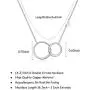 SANNYRA to My Sister-in-Law Necklace Initial Two Interlocking Infinity Double Circles 26 Letters Alphabet Jewelry for Women