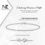 Michael Zweig 925 Sterling Silver Bracelets for Women - Sterling Silver Diamond Cut Rope Bracelet | 1.15 mm Thickness with Spring Ring, Italy Tag