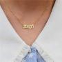 Old English Babygirl Necklaces for Women Gothic Princess Angle Blessed Pendant Baby Girl Necklaces 18k Gold Plated Stainless Steel Jewelry