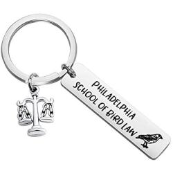 HOLLP IASIP Inspired Jewelry Funny TV Show Attorney Lawyer Gift Philadelphia School of Bird Law Charlie Kellys Bird Law Keychain
