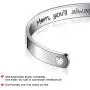 Unomor Bracelets for Women Mom Inspirational Gifts Cuff Bracelet Bangle Personalized Jewelry Birthday Gift for Her Stainless Steel Engraved with Gift Box Unomor Bracelets for Women Mom Inspirational Gifts Cuff Bracelet Bangle Personalized Jewelry Birthday Gift for Her Stainless Steel Engraved with Gift Box
