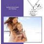 Eigso Memorial Jewelry A Piece of My Heart is in Heaven Necklace Sympathy Gift Memorial Keepsake for Loss of Mom Bereavement Gift Remembrance Necklace (Piece of My Heart NL)
