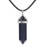 Justinstones Gemstone Hexagonal Pointed Reiki Chakra Pendant Genuine Leather Necklace 18'' Justinstones Gemstone Hexagonal Pointed Reiki Chakra Pendant Genuine Leather Necklace 18''