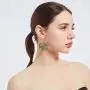 Allzedream Earrings Dangle Gold Lightweight Round Oversize Disc Drop Multicolor Allzedream Earrings Dangle Gold Lightweight Round Oversize Disc Drop Multicolor