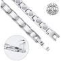 Feraco Magnetic Bracelet for Women Arthritis Pain Relief Sleek Stainless Steel 3500 Gauss Strong Magnet Therapy Bracelets