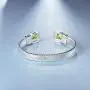 UNY Designer Inspired Jewelry Flat Cable Wire CZ Antique Bangle Beautiful Valentine