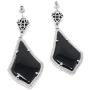 Kendra Scott Alexa Drop Earrings Silver Black