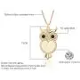 Ouran Long Necklace for Women,Owl Pendant Necklace for Girls Gold and Silver Chain Necklace with CZ Crystal Ouran Long Necklace for Women,Owl Pendant Necklace for Girls Gold and Silver Chain Necklace with CZ Crystal