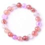 Alexs Wish List Natural Super Seven Melodys Stone 8mm Round Beads Bracelet | Super Power Healing Meditation Bracelet