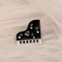 CENWA Black and White Keyboard Brooch Pin Piano Gifts Piano Keyboard Brooch Pin Music Jewelry Gift for Music Teacher Piano Lover