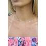 Osemind Star Choker Necklace Gold Star Necklace Choker for Women Silver Star Necklace Dainty Choker Necklace Jewelry Gift