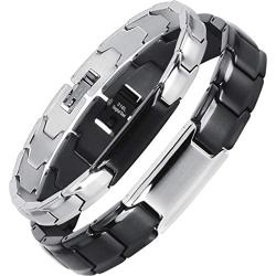 Smarter LifeStyle Elegant Couples His and Hers Distance Bracelets, Surgical Grade Steel