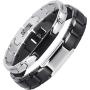 Smarter LifeStyle Elegant Couples His and Hers Distance Bracelets, Surgical Grade Steel