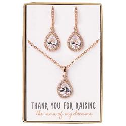 A+O Mother of the Groom Gift Drop Earrings or Jewelry set in Silver, Yellow Gold, Rose Gold