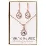 A+O Mother of the Groom Gift Drop Earrings or Jewelry set in Silver, Yellow Gold, Rose Gold