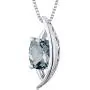 Intricate 1.25 carats Radiant Checkerboard Cut Sterling Silver Rhodium Finish Aquamarine Pendant Intricate 1.25 carats Radiant Checkerboard Cut Sterling Silver Rhodium Finish Aquamarine Pendant
