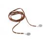 FXmimior Silver Coin Pendant Long Chain Choker Layered Bar Party Wedding Necklace Jewelry For Women (brown)