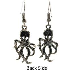 Octopus Kraken Cthulhu Steampunk Earrings - Hook with Earnuts