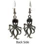 Octopus Kraken Cthulhu Steampunk Earrings - Hook with Earnuts