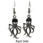 Octopus Kraken Cthulhu Steampunk Earrings - Hook with Earnuts