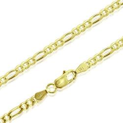 Michael Zweig 925 Sterling Silver Necklace for Women - Sterling Silver Figaro Chain Necklace | 2.95 mm Thickness with Spring Ring, Italy Tag