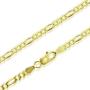 Michael Zweig 925 Sterling Silver Necklace for Women - Sterling Silver Figaro Chain Necklace | 2.95 mm Thickness with Spring Ring, Italy Tag