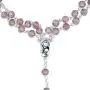 Catholic Birthstone Rosary | Italian Crystal Beads | 12 Colors | Perfect Gift for Anytime of the Year | Christian Jewelry (February - Purple Amethyst)