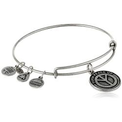 Alex and Ani Bangle Bar ''Turn Peace Up'' Rafaelian Expandable Bracelet