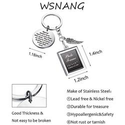 WSNANG Memorial Keychain Sympathy Gift for Loss Remembrance Loved One Special People  Live in Our Hearts Forever Keychain in Memory of Loved One Jewelry