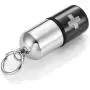 URBAN JEWELRY Mens Stainless Steel Pill Cross Necklace Pendant - Black & Silver, 21'' Inches Chain URBAN JEWELRY Mens Stainless Steel Pill Cross Necklace Pendant - Black & Silver, 21'' Inches Chain