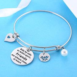 Best Friend Bangle Friendship Charm Bracelets For Women Girls Best Friend Bracelets Birthday Gifts For Friends