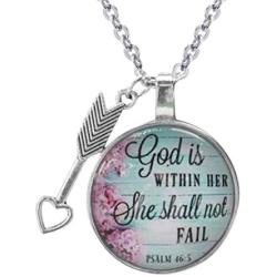epiphaneia Christian Gifts for Women Psalm Pendant Necklace With Arrow. Christians Jewelry for Women Religious Bible Necklaces For Woman of Faith. Gift for Mom on Mothers Day, Christmas, Birthday.