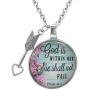 epiphaneia Christian Gifts for Women Psalm Pendant Necklace With Arrow. Christians Jewelry for Women Religious Bible Necklaces For Woman of Faith. Gift for Mom on Mothers Day, Christmas, Birthday.
