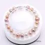 JYXJEWELRY Classic Multi-Color Pearl Necklace Bracelet Set 8-9mm Potato Shape Freshwater Cultured Pearl Jewelry Set for Women 19''