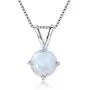 GEMSME 8MM Round Opal Pendant Necklace and 6MM Round Birthstone Stud Earrings Set (white-gold-plated-base) GEMSME 8MM Round Opal Pendant Necklace and 6MM Round Birthstone Stud Earrings Set (white-gold-plated-base)