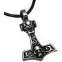 Trilogy Jewelry Pewter Thors Hammer with Skull Mjolnir Viking Pendant, Leather Necklace Trilogy Jewelry Pewter Thors Hammer with Skull Mjolnir Viking Pendant, Leather Necklace