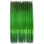 JDZ Collection Traditional Indian Glass Bangles for Women/Girls- Bollywood Fashion Jewelry Green Bangals, Plain Thick Churi Ethnic Wedding Wear, Size-2.8