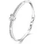 Menton Ezil 18K White Gold Princess Bangle Bracelets with Swarovski Crystal Women Fashion Jewelry Menton Ezil 18K White Gold Princess Bangle Bracelets with Swarovski Crystal Women Fashion Jewelry