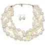 Womens Multi Strand Chunky Statement Pearl Necklace Choker for Women Bride Wedding Jewelry Set Womens Multi Strand Chunky Statement Pearl Necklace Choker for Women Bride Wedding Jewelry Set