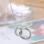 Mothers Gifts for Daughters - Sterling Silver Infinity 2 Circle CZ Necklace,Mothers Day Jewelry Birthday Gift Mothers Gifts for Daughters - Sterling Silver Infinity 2 Circle CZ Necklace,Mothers Day Jewelry Birthday Gift