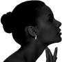 PAVOI 14K Gold Plated 925 Sterling Silver Cubic Zirconia Hoop Earrings