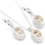 Aixili Oval Champagne Orange Cubic Zirconia Jewelry Set for Women with Bracelet Necklace Pendant Earring Ring Wedding Party Fashion Jewelry Aixili Oval Champagne Orange Cubic Zirconia Jewelry Set for Women with Bracelet Necklace Pendant Earring Ring Wedding Party Fashion Jewelry